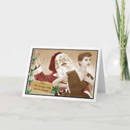 Snarkalicious jul Card Creepy Santal Helgkort