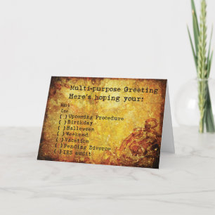 Snarkalicious Multi-Purpose Greeting Card Kort