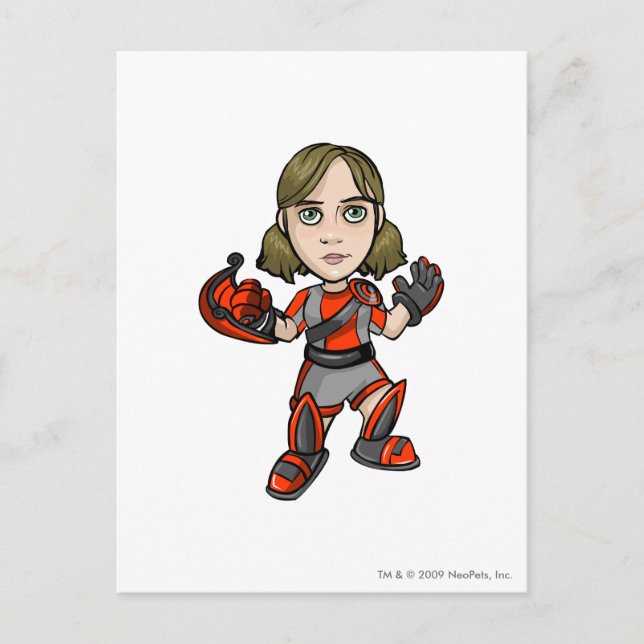 Snarkie Virtupets Space Station-personalspelare Vykort (Framsida)