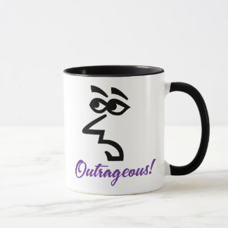Snarkig dam outrageous kaffemug mugg