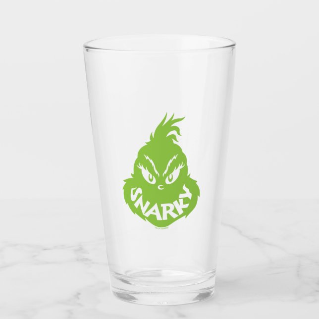 Snarkig Grinch | Grinch-ansikte Glaskopp (Framsida)