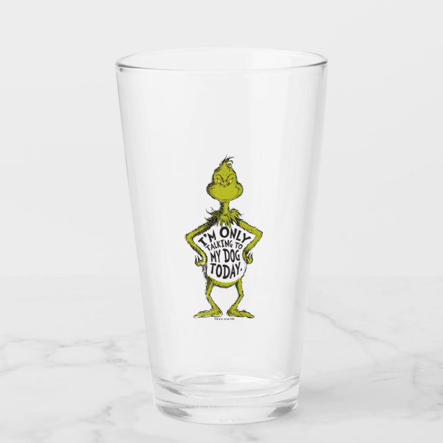 Snarkig Grinch | Roligt att jag bara pratar med mi Glaskopp (Framsida)