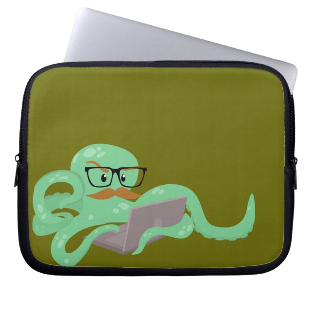 Snarktopus Internet Octopus Laptop sleeve (Framsidan)
