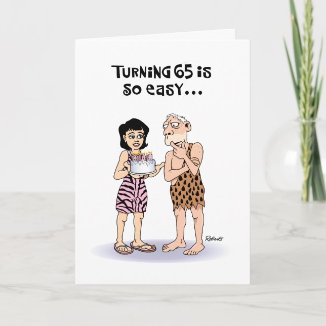 Snarky 65e Birthday Card humor Kort (Framsida)