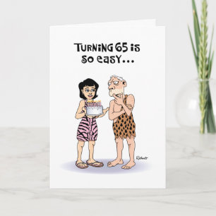 Snarky 65e Birthday Card humor Kort