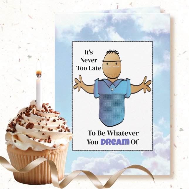 Snarky 70th Male Tecknad Birthday Funny Say Kort (Skapare uppladdad)