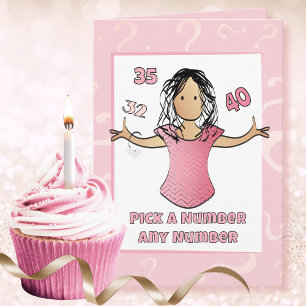 Snarky Anpassningsbar Birthday Card för henne Kort