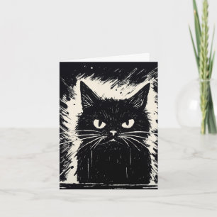Snarky Cat BLAH BLAH BLAH Födelsedagskort Kort