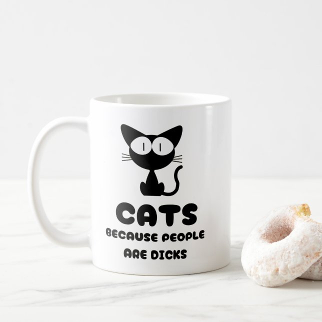 Snarky Cat Kaffe kopp - Rolig Introvert (Med munk)
