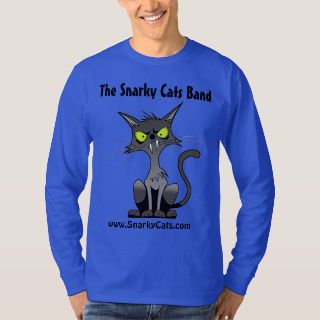 Snarky Cats Band T Shirt (Framsida)