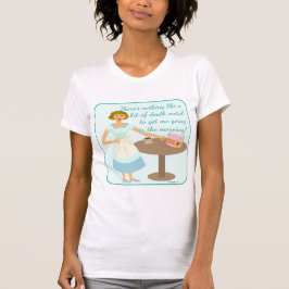 Snarky Döden Metall Tecknad Housefru Character Tee Shirt