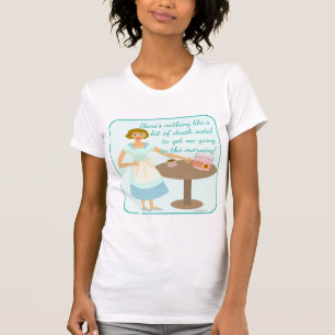 Snarky Döden Metall Tecknad Housefru Character Tee Shirt