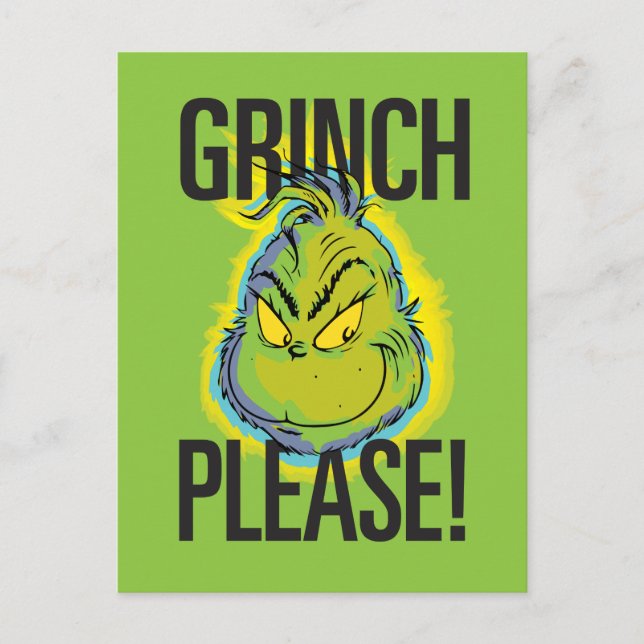Snarky Grinch | Funny Grinch, citat Vykort (Framsida)