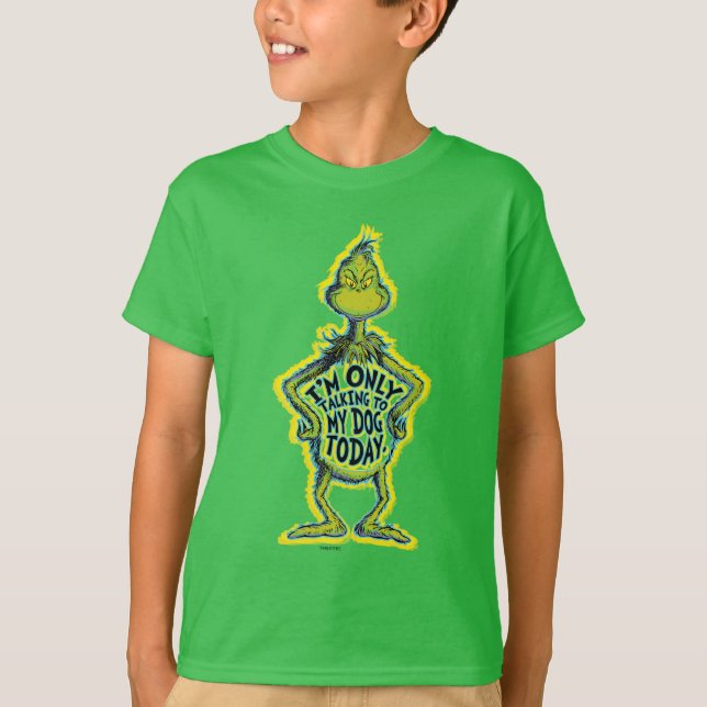 Snarky Grinch | Lustigt att jag bara pratar med mi T Shirt (Framsida)