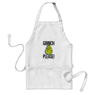 Snarky Grinch Rolig Grinch Vänligen citera Förkläde