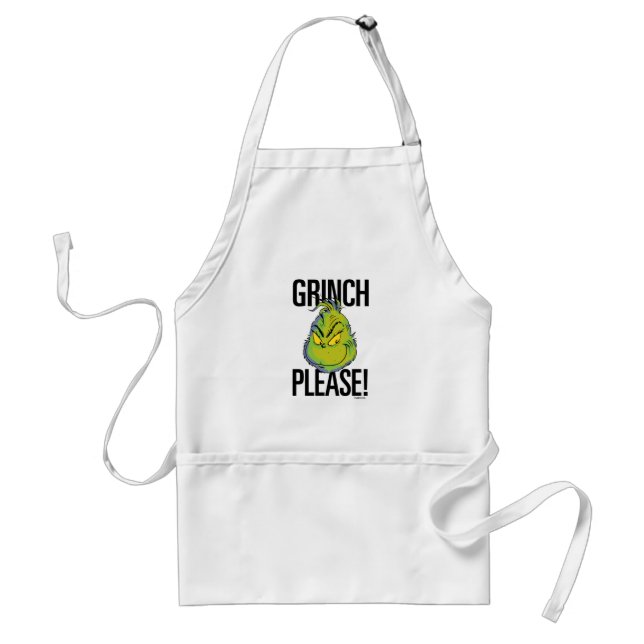 Snarky Grinch | Rolig Grinch Vänligen citera Förkläde (Framsidan)