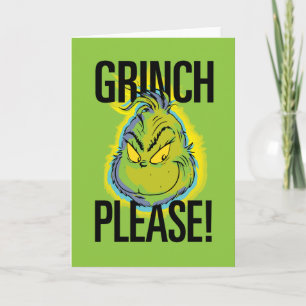 Snarky Grinch Rolig Grinch Vänligen citera Kort