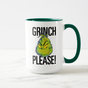 Snarky Grinch Rolig Grinch Vänligen citera Mugg