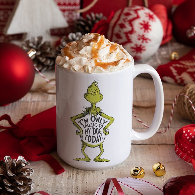 Snarky Grinch | Roligt att jag bara pratar med min Kaffemugg (Skapare uppladdad)