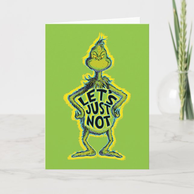 Snarky Grinch | Roligt Låt Oss Inte Citera Kort (Framsida)