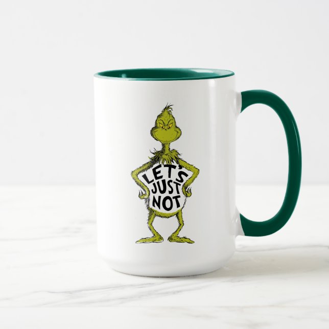 Snarky Grinch | Roligt Låt Oss Inte Citera Mugg (Höger)