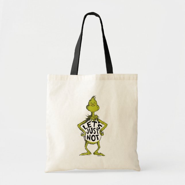 Snarky Grinch | Roligt Låt Oss Inte Citera Tygkasse (Framsidan)