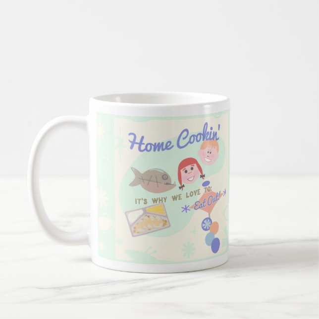 Snarky Home Cooking Sayed Retro Kids Coffee Mugg (Vänster)
