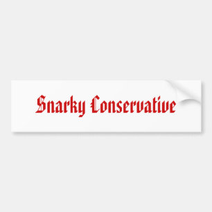 Snarky konservativ bildekal