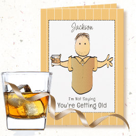 Snarky Sassy Funny Male Tecknad Birthday Kort