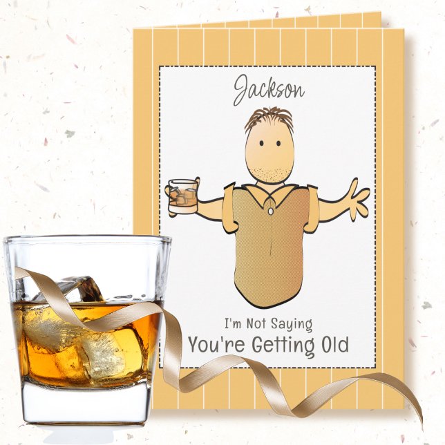 Snarky Sassy Funny Male Tecknad Birthday Kort (Skapare uppladdad)