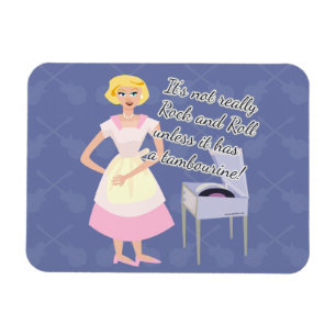Snarky Sten Tambourine Housefru Magnet