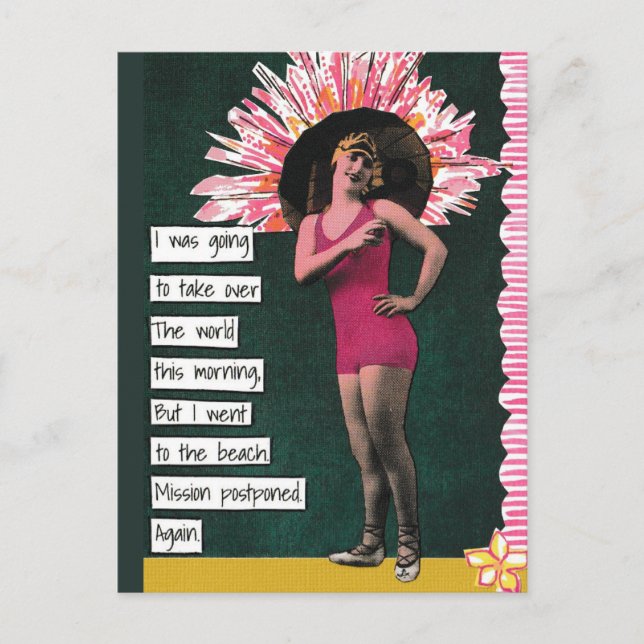 Snarky Vacation-brevkortsdag Helg Vykort (Framsida)