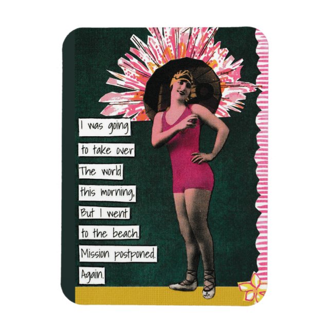 Snarky Vacation Magnet Beach Day (Vertikal)