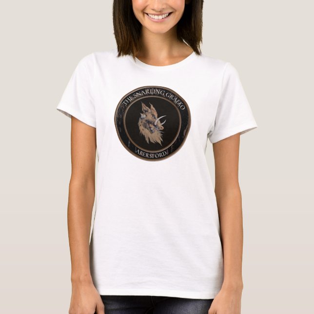 Snarling Graeko Round Women's T-Shirt (Framsida)