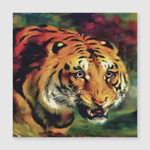 Snarling Tiger Artistic Porträtt