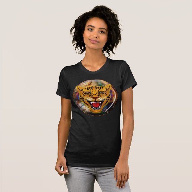 Snarling Tiger Nebula T-Shirt (Hel framsida)