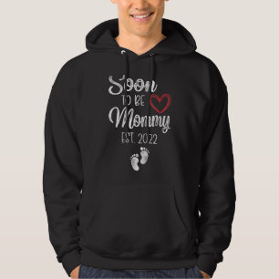 Snart att bli en Baby-familj i Mamma Hoodie