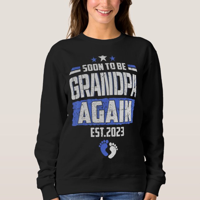 Snart att bli farfar igen 2023 Fars dag T Shirt (Framsida)