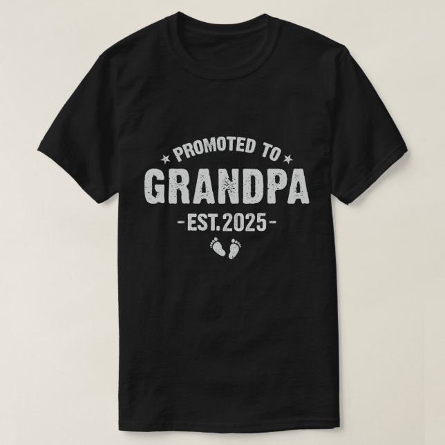 Snart att bli Grandpa 2025 Loading Promoted to Gra T Shirt (Design framsida)