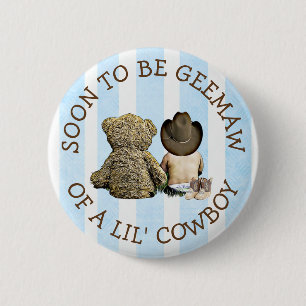 Snart att bli Greemaw på en Lil Cowboyknapp Knapp