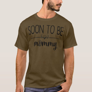 Snart att bli Mamma Cute Gravid annonsör Revea T Shirt