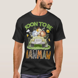 Snart att bli mawmaw könsbestämning safari djungel t shirt