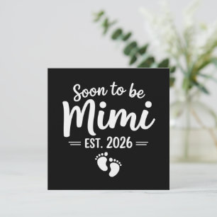 Snart att bli Mimi 2026 Graviditetsannonsering Ny Inbjudningar