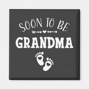 Snart att bli mormor befordrad till mormor Square Magnet