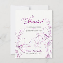 Snart att gifta sig botanica gladiolus mullbär inbjudningar