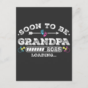 Snart att vara Grandpa 2025-last Vykort