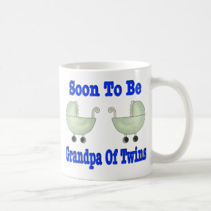 SNART ATT VARA MORFAR av twillingar Kaffemugg