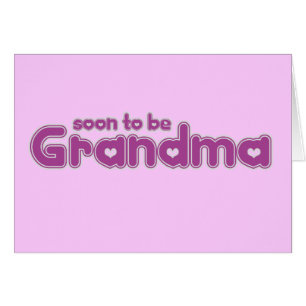 Snart att vara mormor hälsningskort