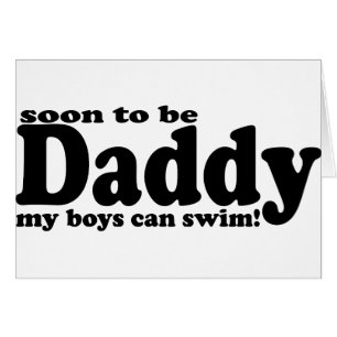 Snart att vara pappa hälsningskort