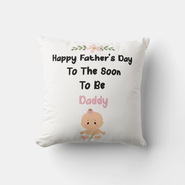 Snart att vara pappa Pillow Kudde (Framsida)